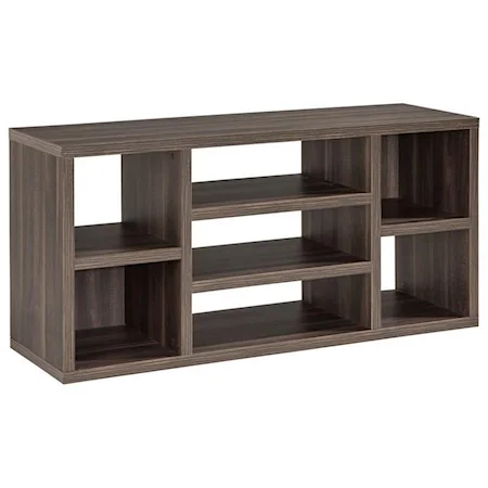 Contemporary Console with 7 Shelves